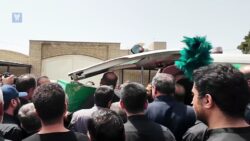 ویدیو: مراسم تشییع و تدفین دانشمند شهید محمدمهدی طهرانچی و همسرشان شهید قراویری